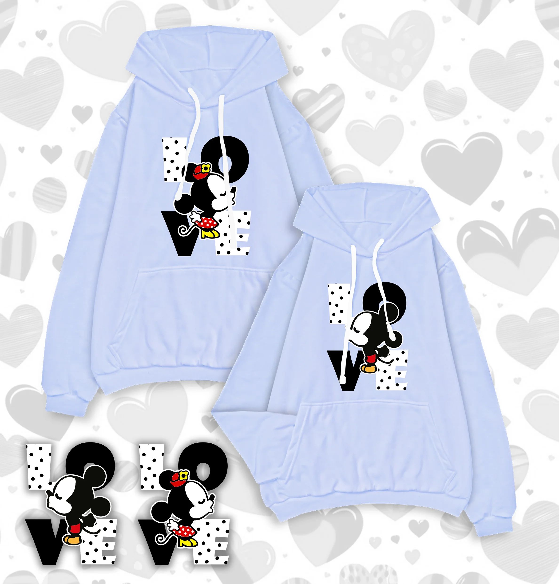 HOODIES EN PAREJA MICKEY Y MINNIE MOUSE - Image 3